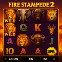 RoboCat Casino - Fire Stampede 2 Slot Game
