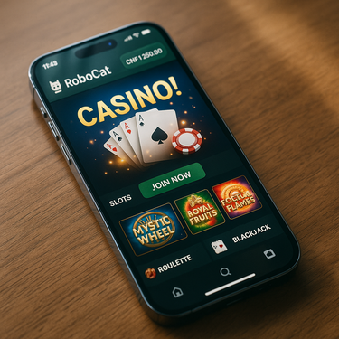 RoboCat Casino - Mobile Spielerfahrung - Responsive Gaming Schweiz